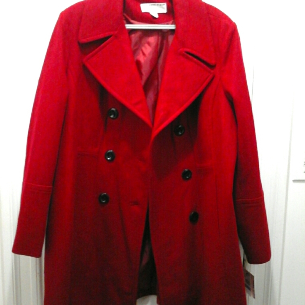 Anne Klein red coat